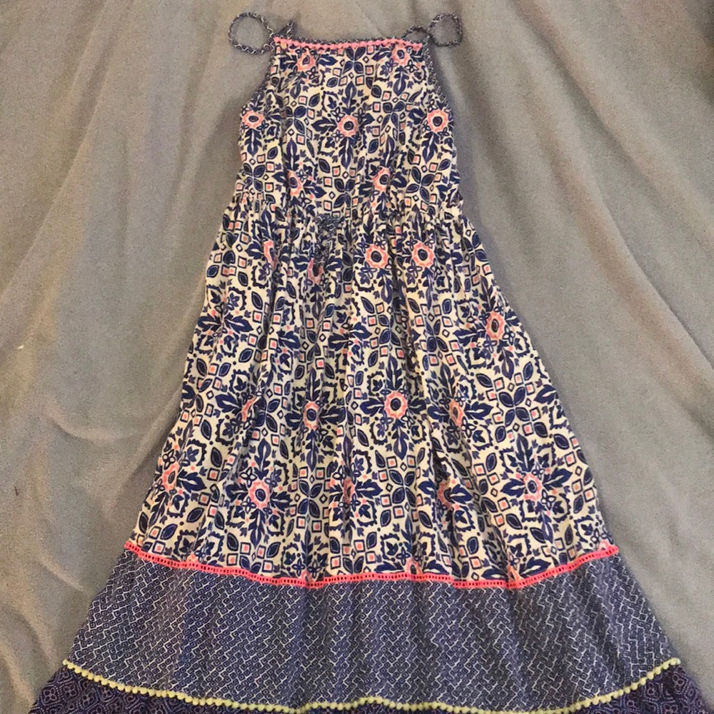 Colorful lightweight stringstrap summer dress